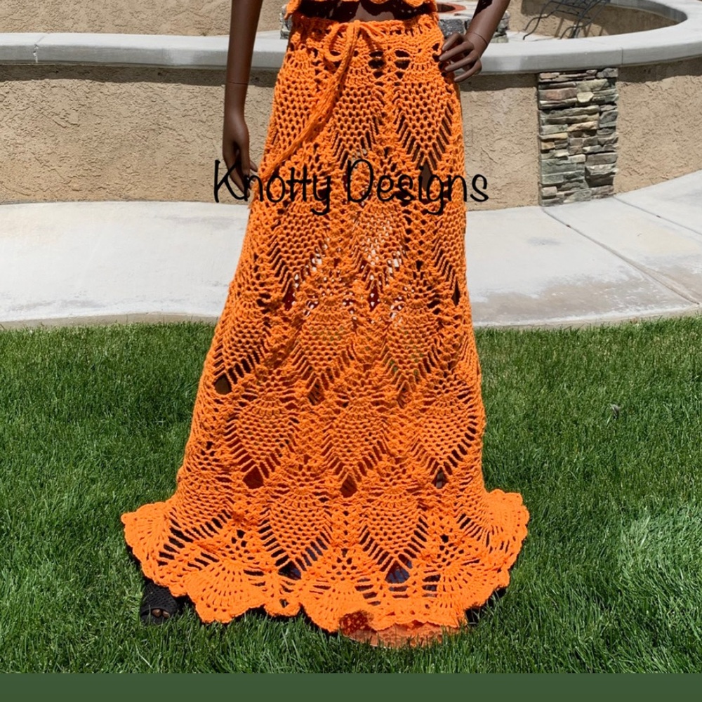 Pineapple Long Skirt